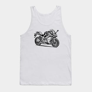 Z1000SX Motorcycle Sketch Art Tank Top